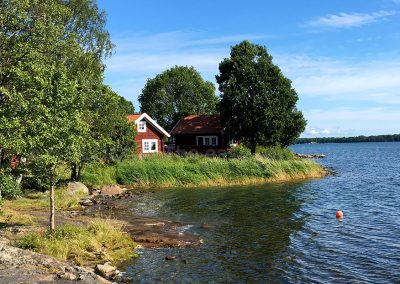 Schwedenhaeuser am Meer